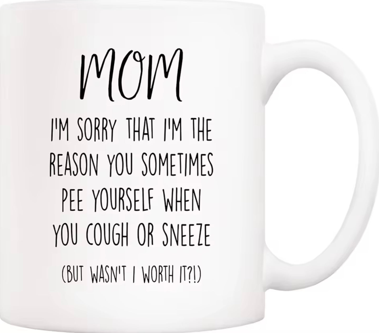Grappige Mok voor Mama – “Mom, I’m Sorry” | Humoristisch Cadeau