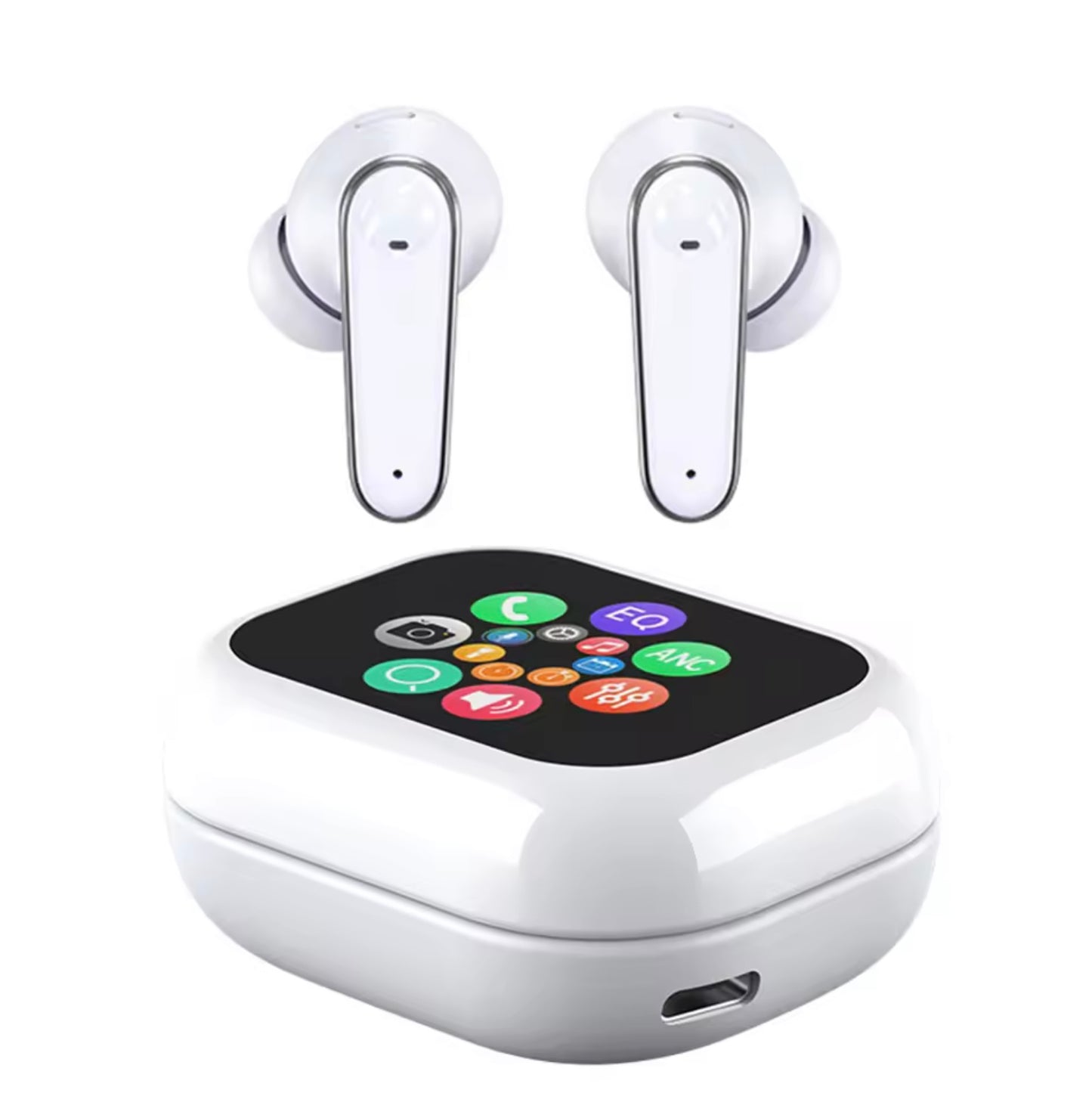 Slimme Touchscreen Bluetooth Oordopjes met ANC & Real-Time Vertaling (144 Talen)