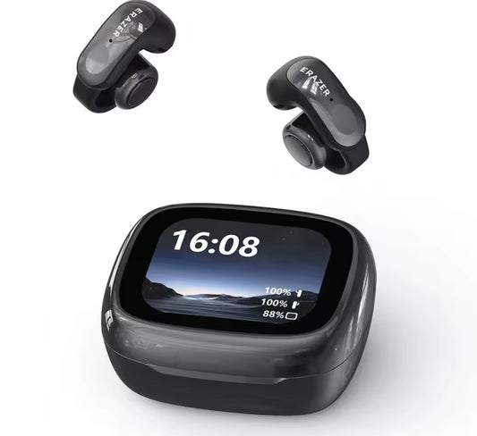 Open-Ear Bluetooth Oordopjes met Touchscreen Case & Real-Time Vertaling