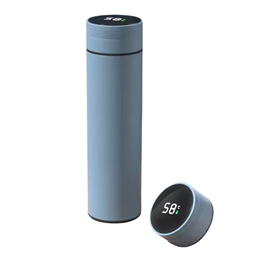 Slimme Thermosfles 500 ml met LED Temperatuurdisplay – RVS Warm & Koud (24u)