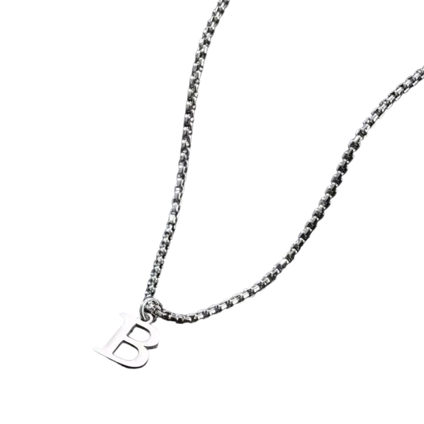 Heren Letter Ketting A–Z – Minimalistische Initialen Ketting van RVS – Persoonlijke Ketting voor Mannen – Cadeau voor Hem
