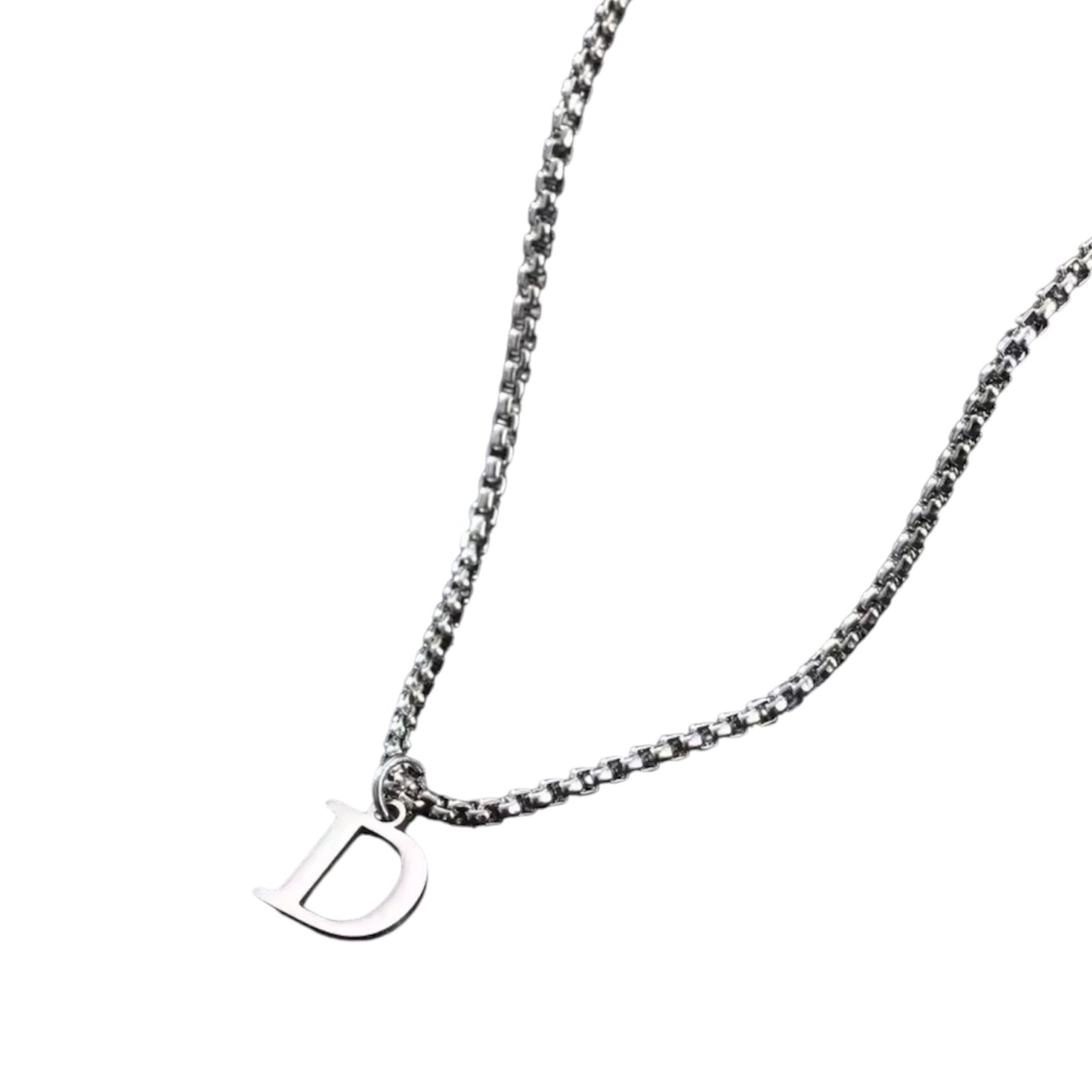 Heren Letter Ketting A–Z – Minimalistische Initialen Ketting van RVS – Persoonlijke Ketting voor Mannen – Cadeau voor Hem
