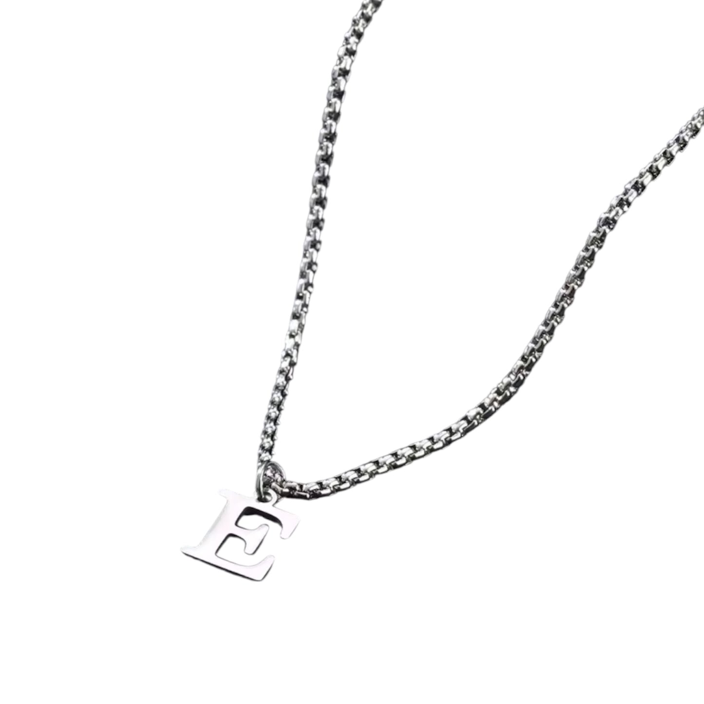 Heren Letter Ketting A–Z – Minimalistische Initialen Ketting van RVS – Persoonlijke Ketting voor Mannen – Cadeau voor Hem
