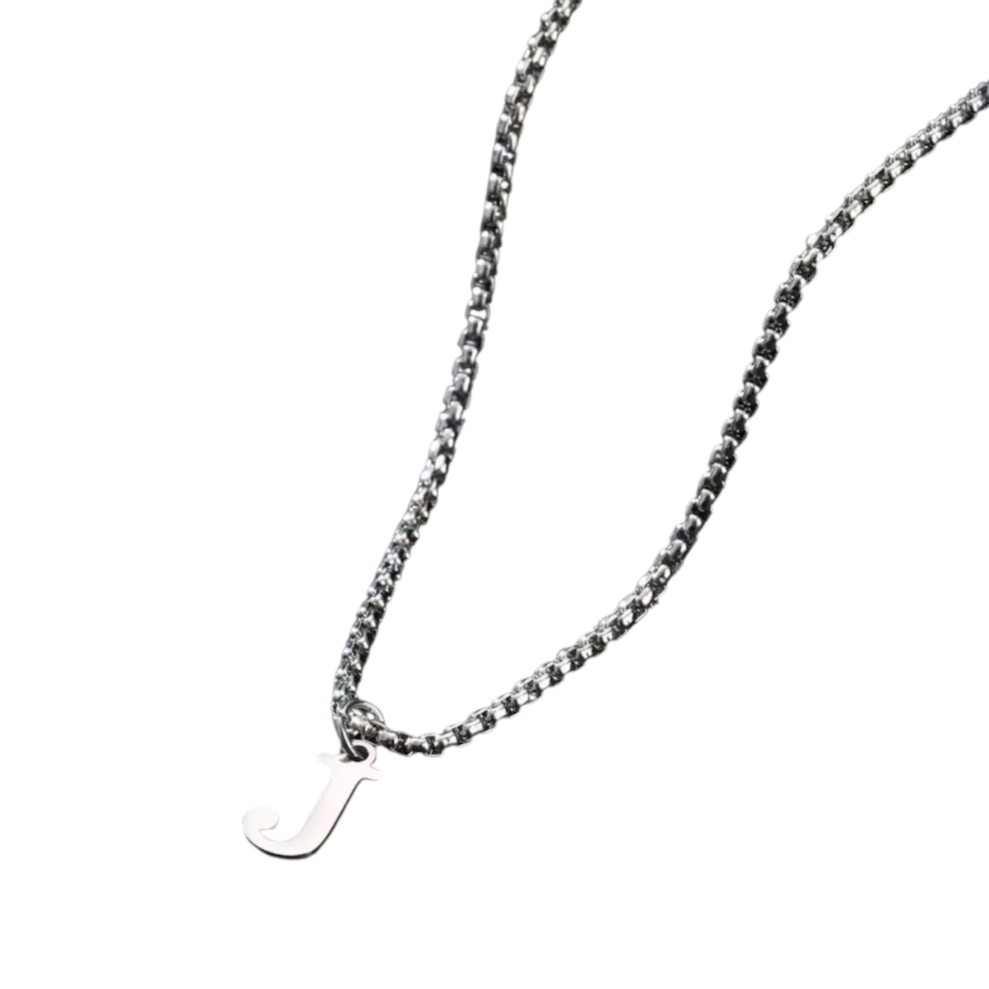 Heren Letter Ketting A–Z – Minimalistische Initialen Ketting van RVS – Persoonlijke Ketting voor Mannen – Cadeau voor Hem