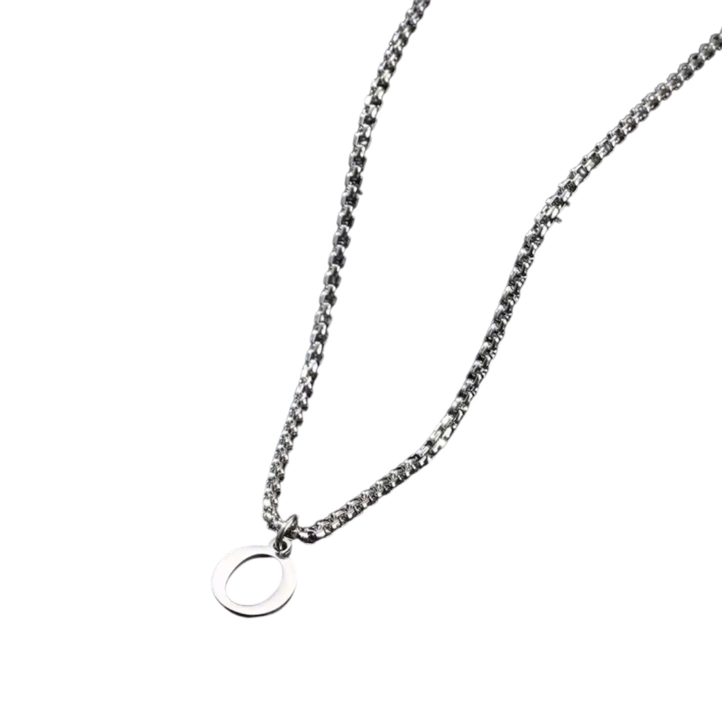 Heren Letter Ketting A–Z – Minimalistische Initialen Ketting van RVS – Persoonlijke Ketting voor Mannen – Cadeau voor Hem