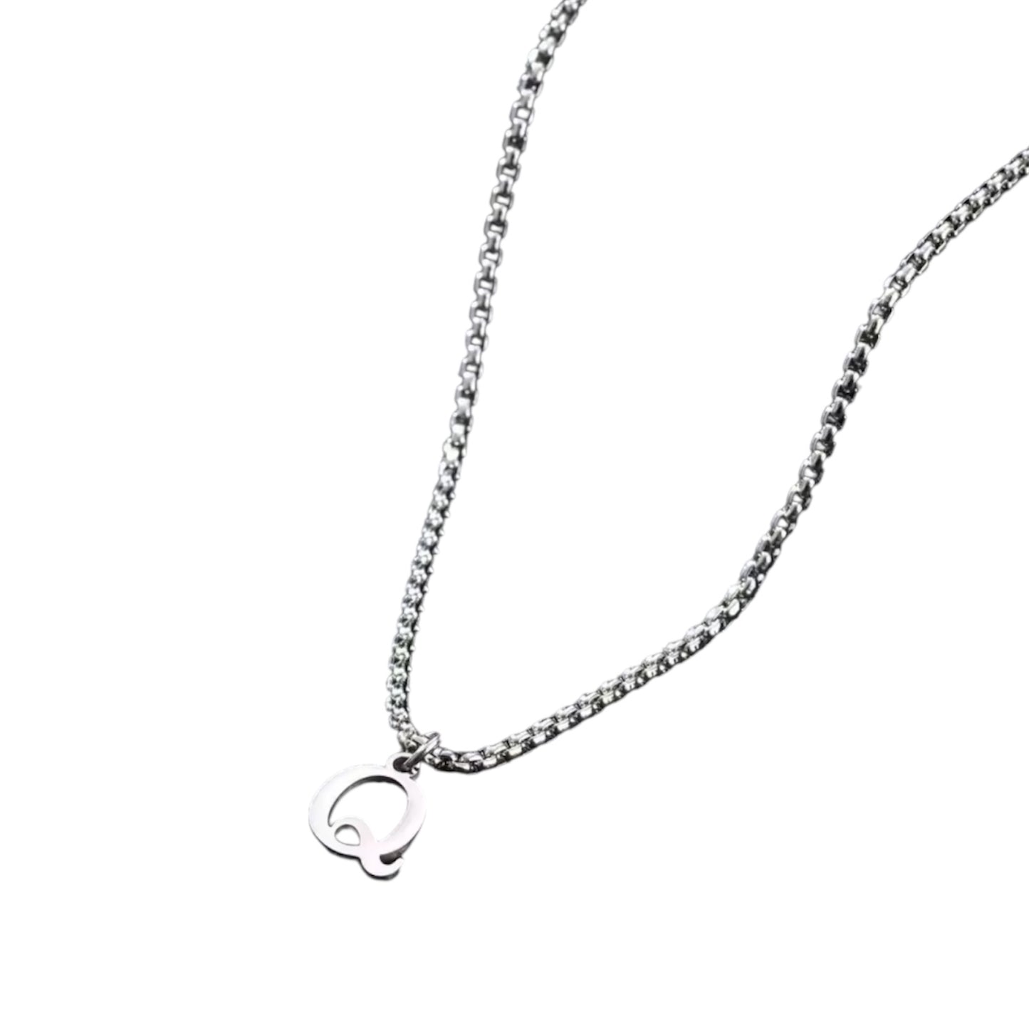 Heren Letter Ketting A–Z – Minimalistische Initialen Ketting van RVS – Persoonlijke Ketting voor Mannen – Cadeau voor Hem