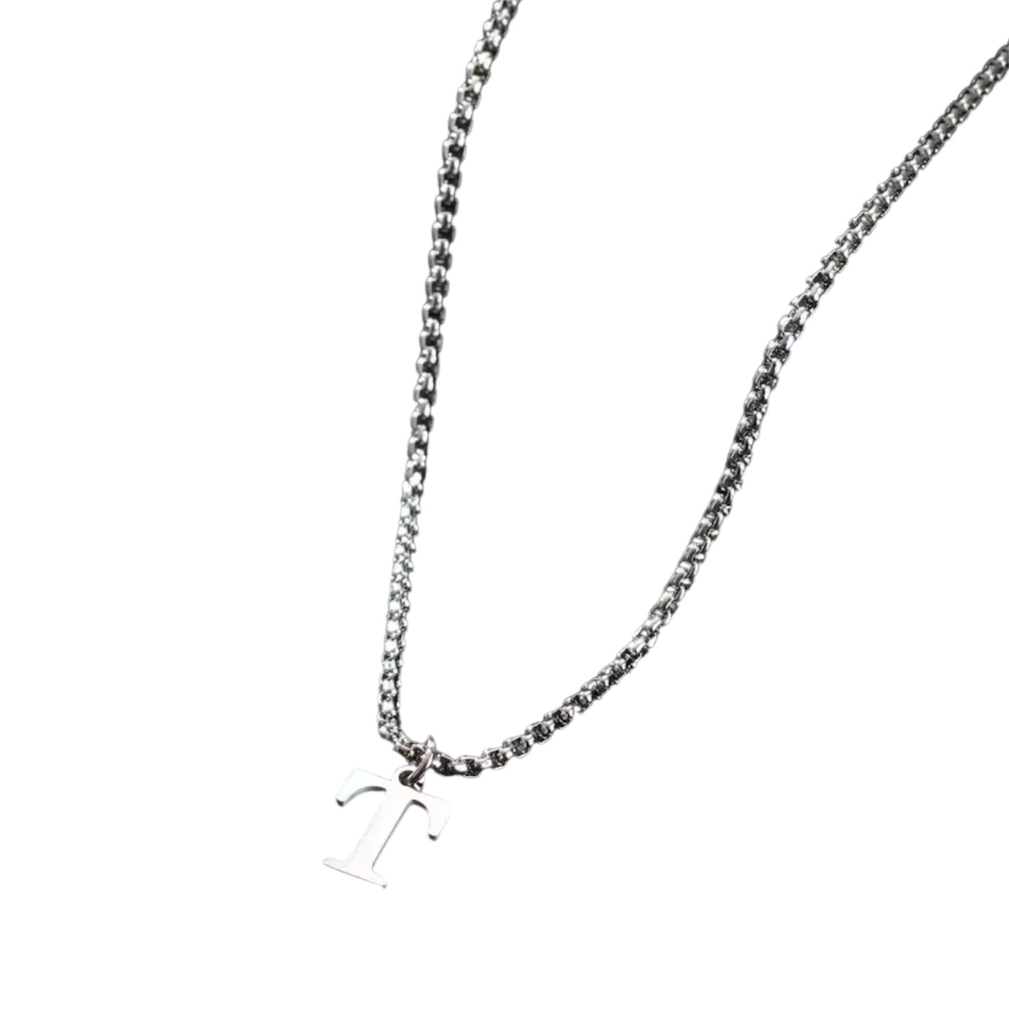 Heren Letter Ketting A–Z – Minimalistische Initialen Ketting van RVS – Persoonlijke Ketting voor Mannen – Cadeau voor Hem